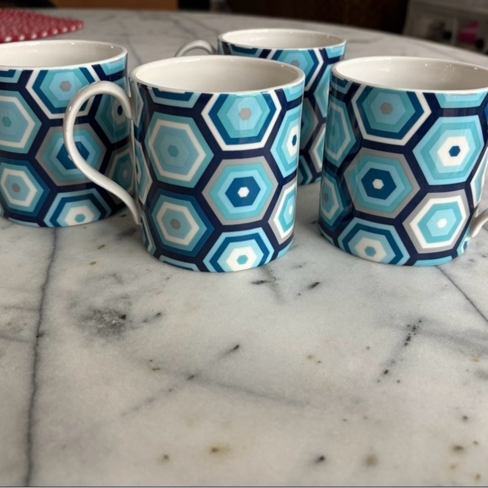 Jonathan Adler Carnaby Honeycomb mugs (set of 4)